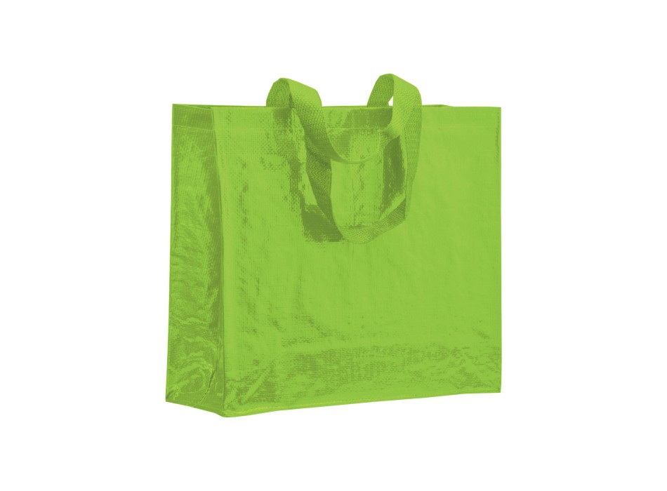 Shopper con soffietto in PP laminato 120 g/m2, manici lunghi a nastro FullGadgets.com