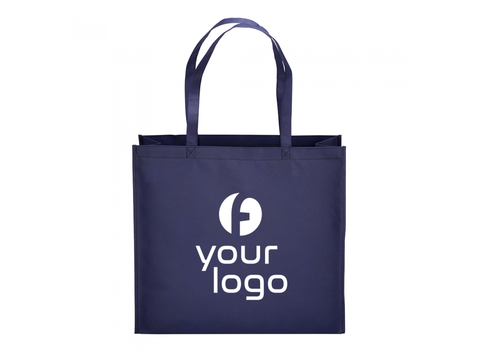 Shopper con soffietto in  R-pet  80g/m2, manici lunghi FullGadgets.com