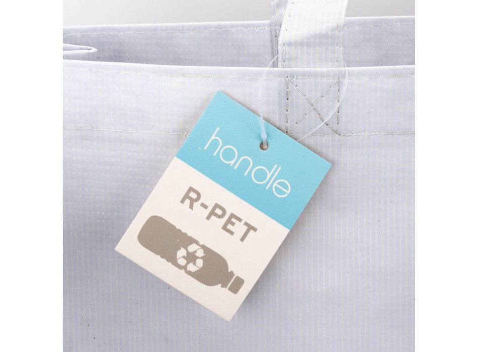 Shopper con soffietto in R-PET (plastica riciclata), manici lunghi FullGadgets.com