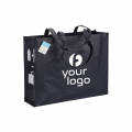 Shopper Con Soffietto In R-Pet (Plastica Riciclata), Manici Lunghi Personalizzabili