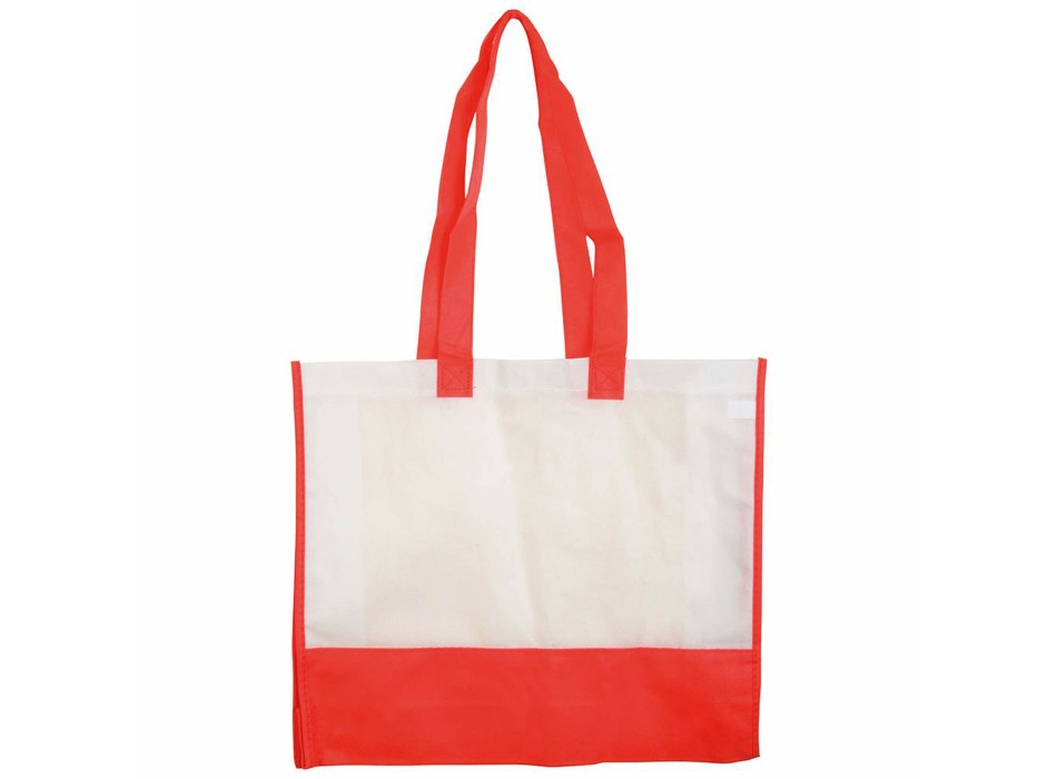 Shopper con soffietto in TNT 80 g/m2, manici lunghi FullGadgets.com