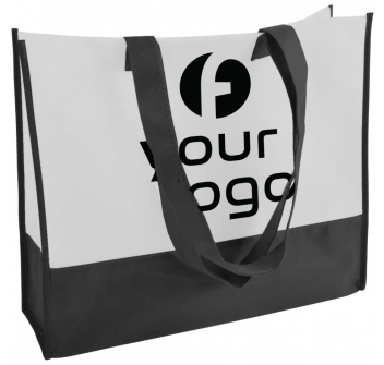 Shopper con soffietto in TNT 80 g/m2, manici lunghi FullGadgets.com