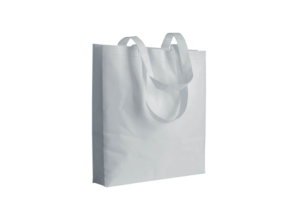 Shopper con soffietto in TNT 80 g/m2 termosaldato, manici lunghi FullGadgets.com