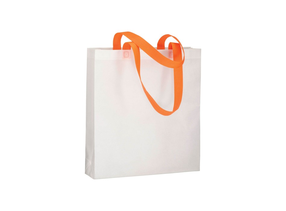 Shopper con soffietto in TNT 80 g/m2 termosaldato, manici lunghi FullGadgets.com