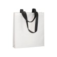 Shopper con soffietto in TNT 80 g/m2 termosaldato, manici lunghi FullGadgets.com