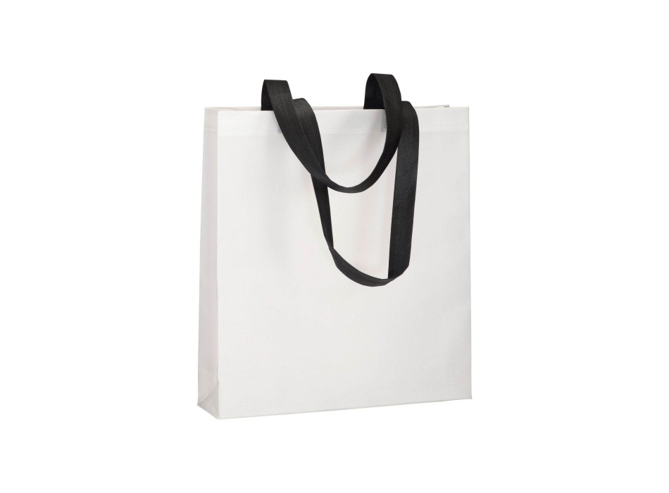 Shopper con soffietto in TNT 80 g/m2 termosaldato, manici lunghi FullGadgets.com