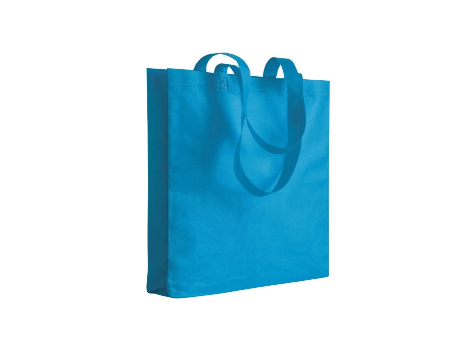 Shopper con soffietto in TNT 80 g/m2 termosaldato, manici lunghi FullGadgets.com