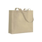 Shopper con soffietto in TNT 80 g/m2 termosaldato, manici lunghi FullGadgets.com