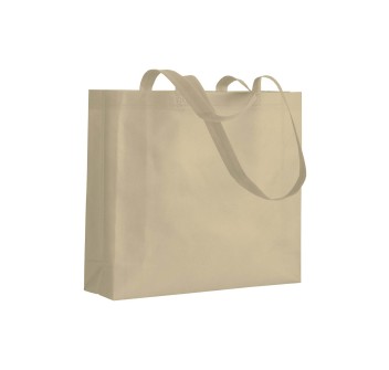 Shopper con soffietto in TNT 80 g/m2 termosaldato, manici lunghi FullGadgets.com