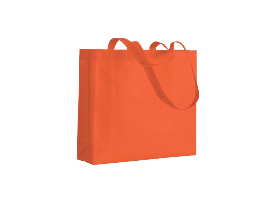 Shopper con soffietto in TNT 80 g/m2 termosaldato, manici lunghi FullGadgets.com