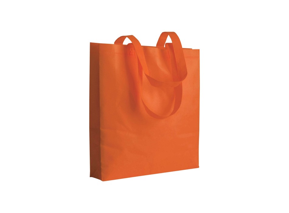 Shopper con soffietto in TNT 80 g/m2 termosaldato, manici lunghi FullGadgets.com