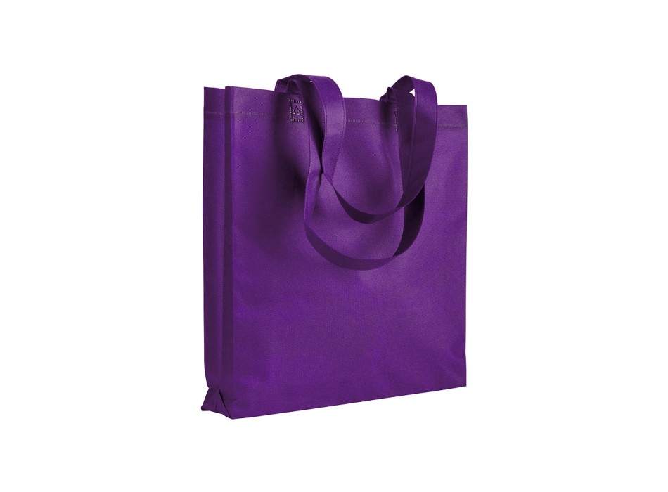 Shopper con soffietto in TNT 80 g/m2 termosaldato, manici lunghi FullGadgets.com