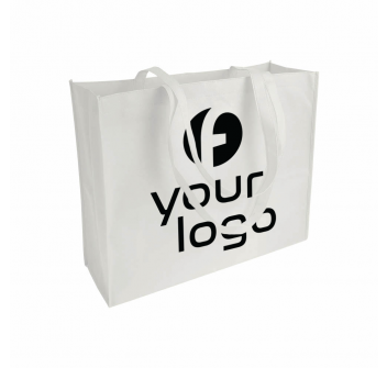 Shopper con soffietto in TNT cucito, manici lunghi FullGadgets.com