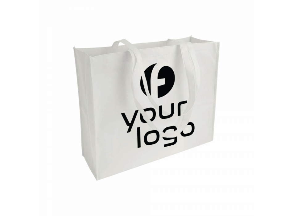 Shopper con soffietto in TNT cucito, manici lunghi FullGadgets.com