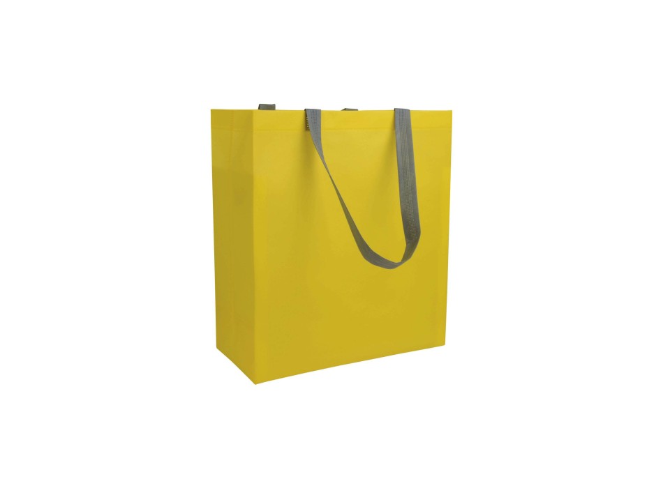 Shopper con soffietto in TNT laminato 100 g/m2 termosaldato, manici corti FullGadgets.com