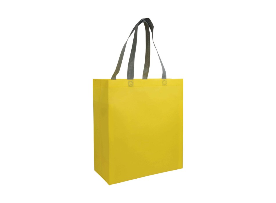 Shopper con soffietto in TNT laminato 100 g/m2 termosaldato, manici corti FullGadgets.com