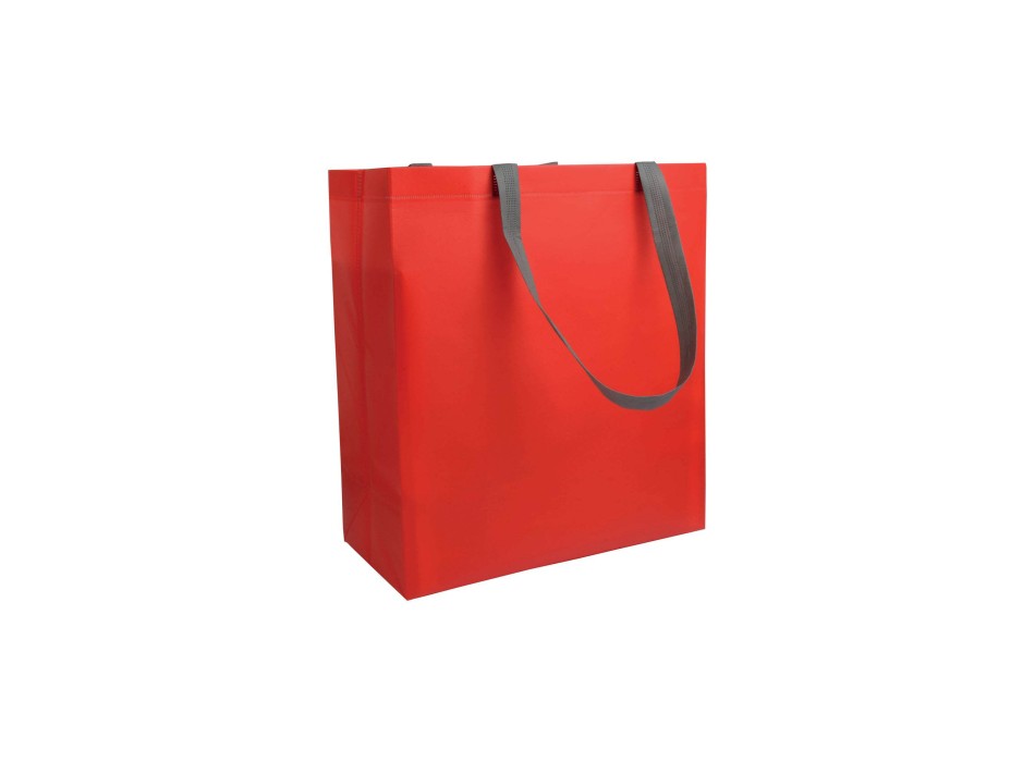 Shopper con soffietto in TNT laminato 100 g/m2 termosaldato, manici corti FullGadgets.com