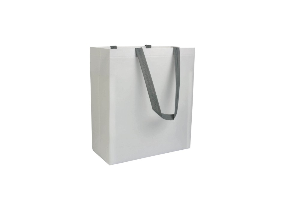 Shopper con soffietto in TNT laminato 100 g/m2 termosaldato, manici corti FullGadgets.com