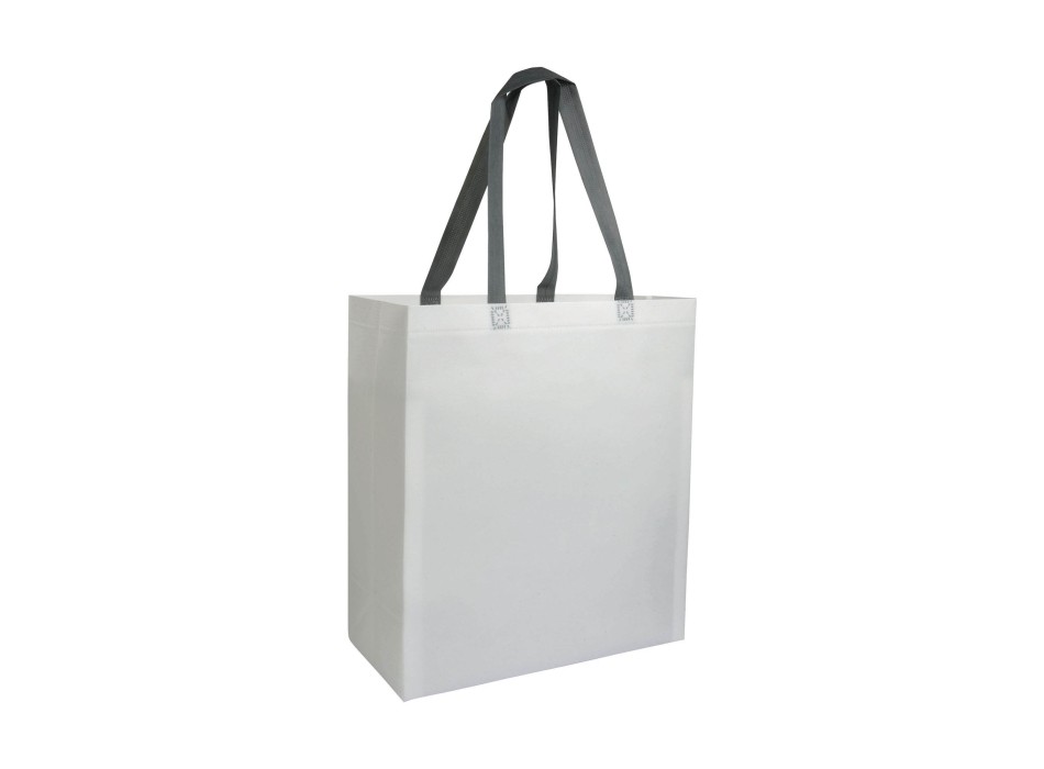 Shopper con soffietto in TNT laminato 100 g/m2 termosaldato, manici corti FullGadgets.com