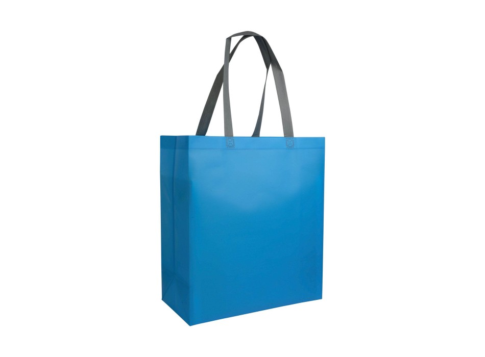 Shopper con soffietto in TNT laminato 100 g/m2 termosaldato, manici corti FullGadgets.com