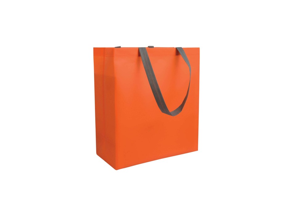 Shopper con soffietto in TNT laminato 100 g/m2 termosaldato, manici corti FullGadgets.com