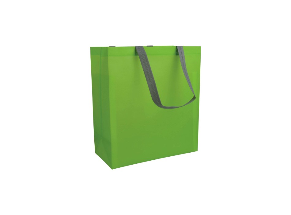 Shopper con soffietto in TNT laminato 100 g/m2 termosaldato, manici corti FullGadgets.com