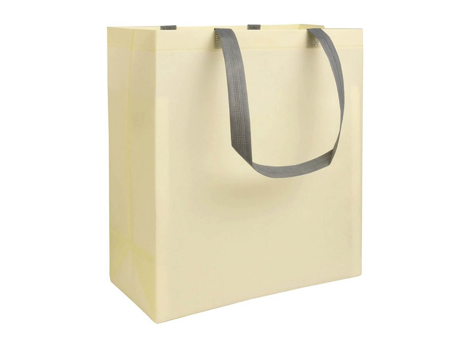 Shopper con soffietto in TNT laminato 100 g/m2 termosaldato, manici lunghi FullGadgets.com
