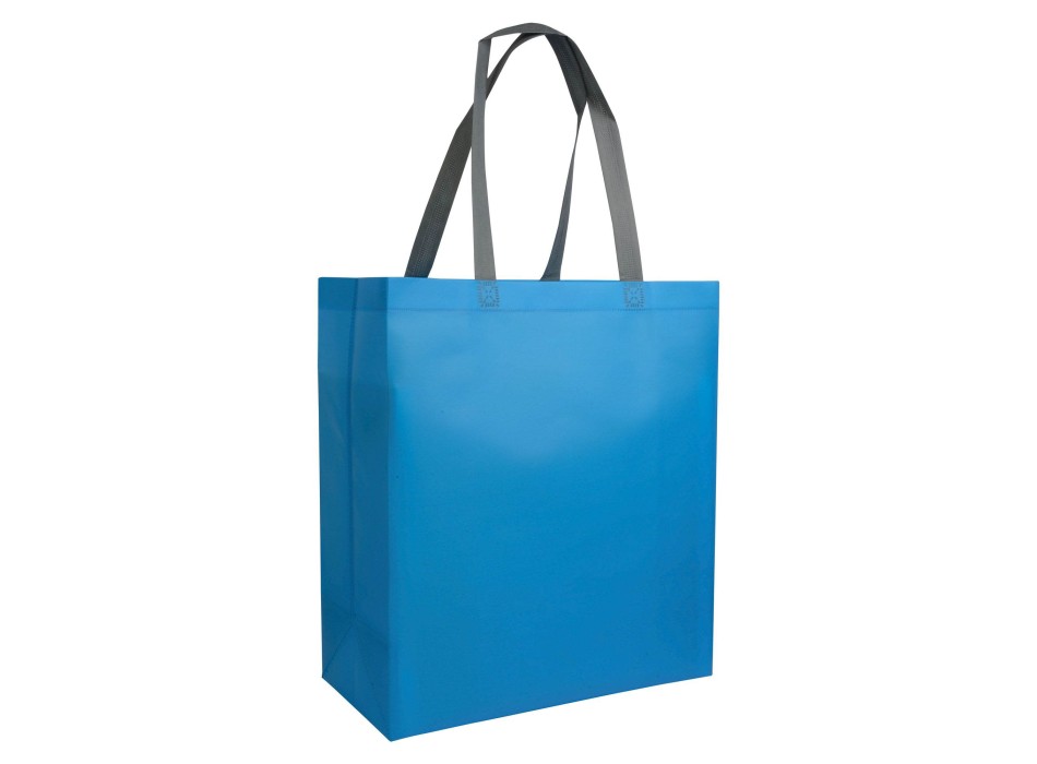 Shopper con soffietto in TNT laminato 100 g/m2 termosaldato, manici lunghi FullGadgets.com