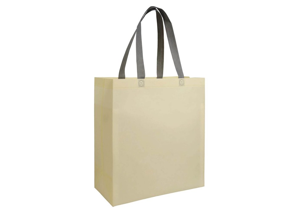 Shopper con soffietto in TNT laminato 100 g/m2 termosaldato, manici lunghi FullGadgets.com