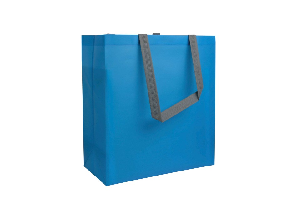 Shopper con soffietto in TNT laminato 100 g/m2 termosaldato, manici lunghi FullGadgets.com