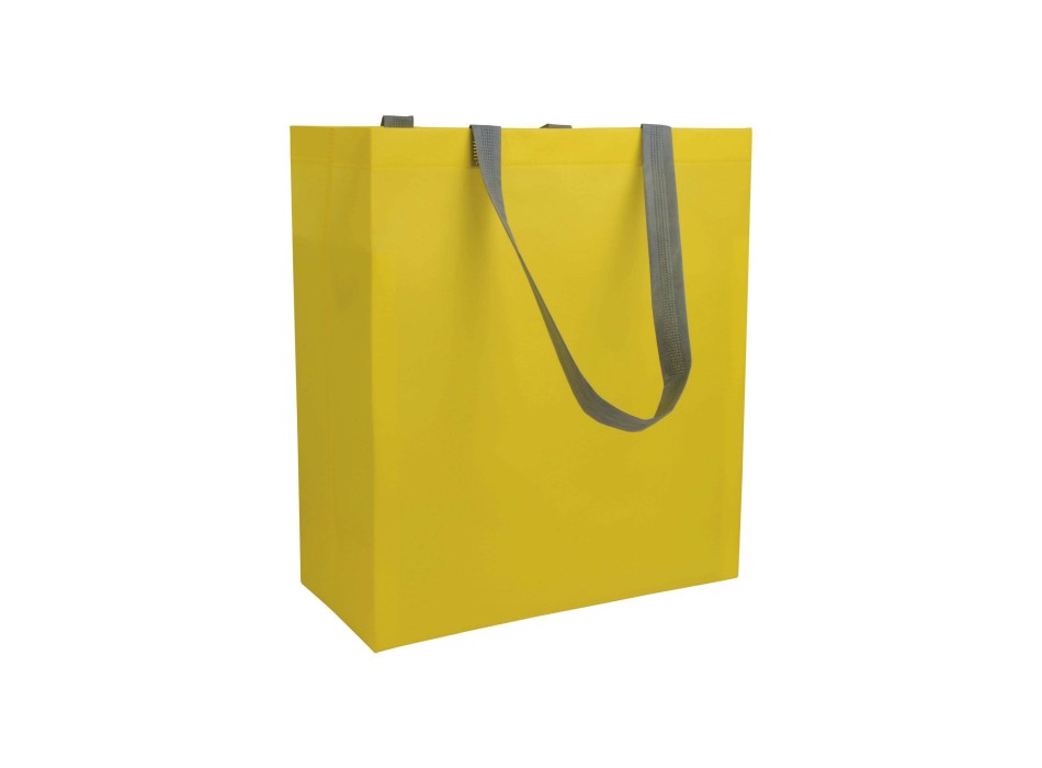 Shopper con soffietto in TNT laminato 100 g/m2 termosaldato, manici lunghi FullGadgets.com