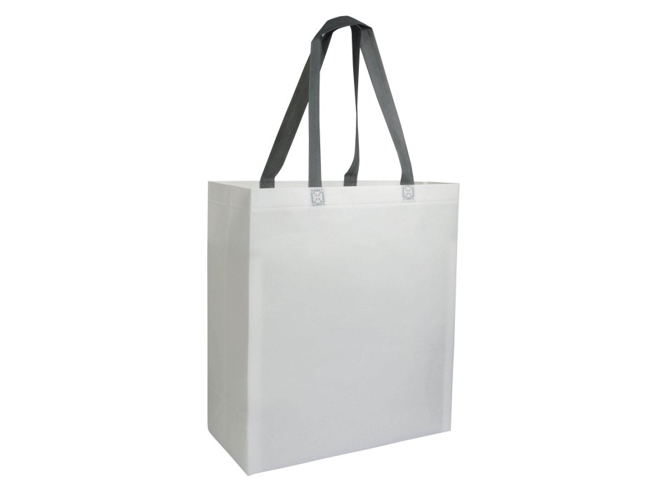 Shopper con soffietto in TNT laminato 100 g/m2 termosaldato, manici lunghi FullGadgets.com