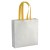 Shopper Con Soffietto In Tnt Laminato 100 G/M2 Termosaldato, Manici Lunghi Personalizzabili