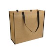 Shopper con soffietto in TNT laminato, manici lunghi a nastro colorati FullGadgets.com