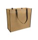 Shopper con soffietto in TNT laminato, manici lunghi a nastro colorati FullGadgets.com