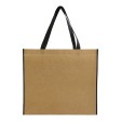 Shopper con soffietto in TNT laminato, manici lunghi a nastro colorati FullGadgets.com