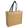 Shopper con soffietto in TNT laminato, manici lunghi a nastro colorati FullGadgets.com