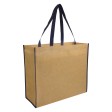 Shopper con soffietto in TNT laminato, manici lunghi a nastro colorati FullGadgets.com