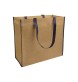 Shopper con soffietto in TNT laminato, manici lunghi a nastro colorati FullGadgets.com