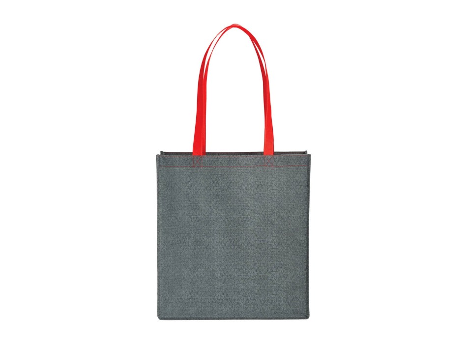 Shopper con soffietto in TNT stampato con effetto jeans FullGadgets.com