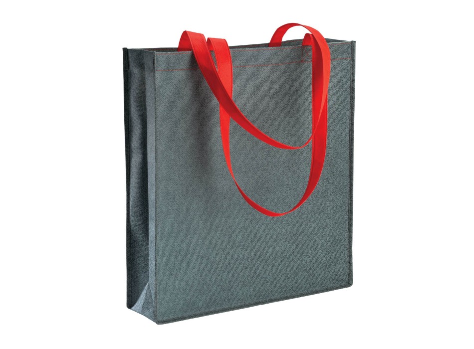 Shopper con soffietto in TNT stampato con effetto jeans FullGadgets.com