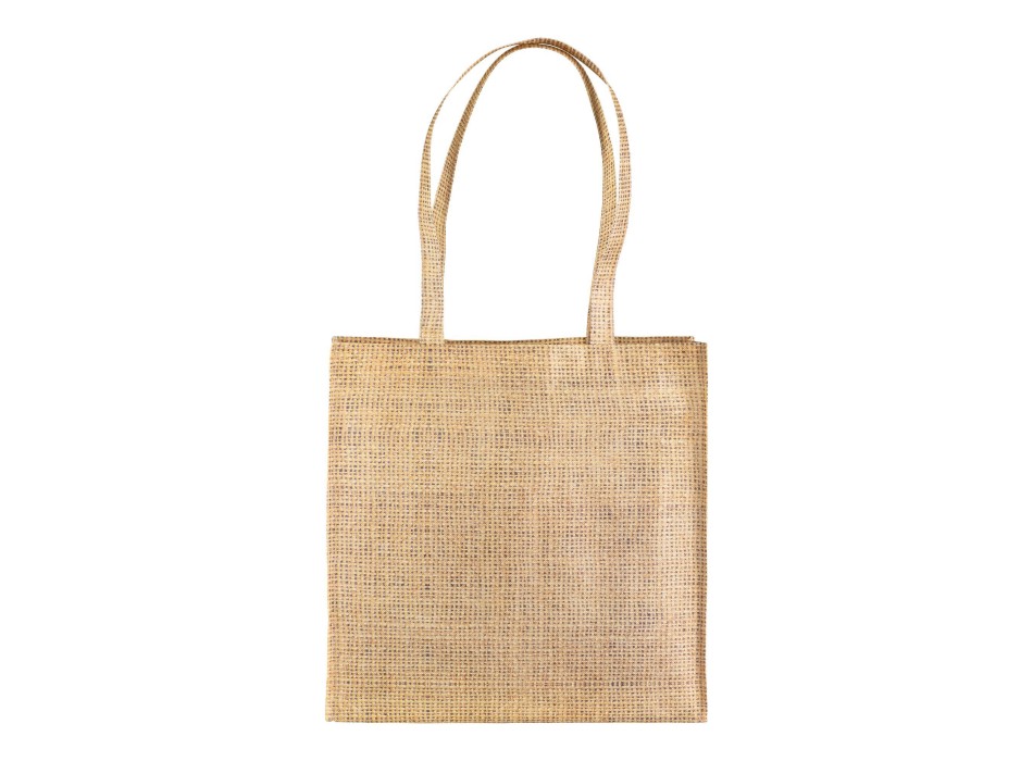 Shopper con soffietto in TNT stampato con effetto juta FullGadgets.com