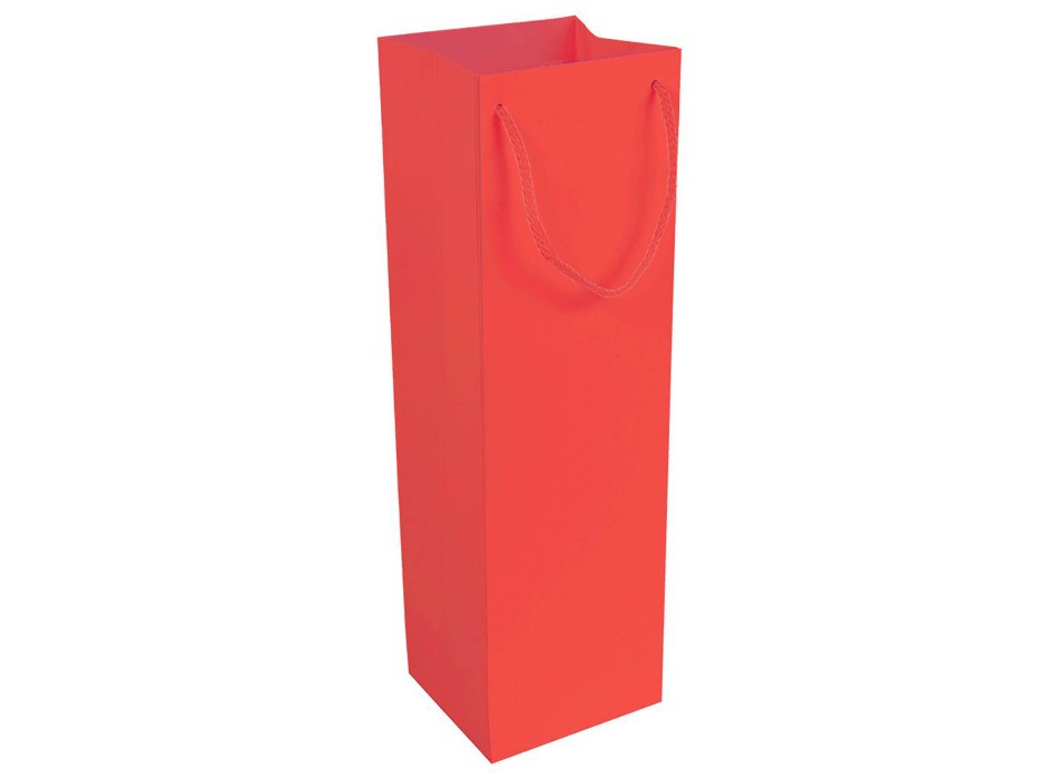 Shopper con soffietto porta bottiglia in carta laminata opaca 157 g/m2 con rinforzo FullGadgets.com