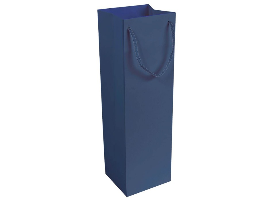 Shopper con soffietto porta bottiglia in carta laminata opaca 157 g/m2 con rinforzo FullGadgets.com