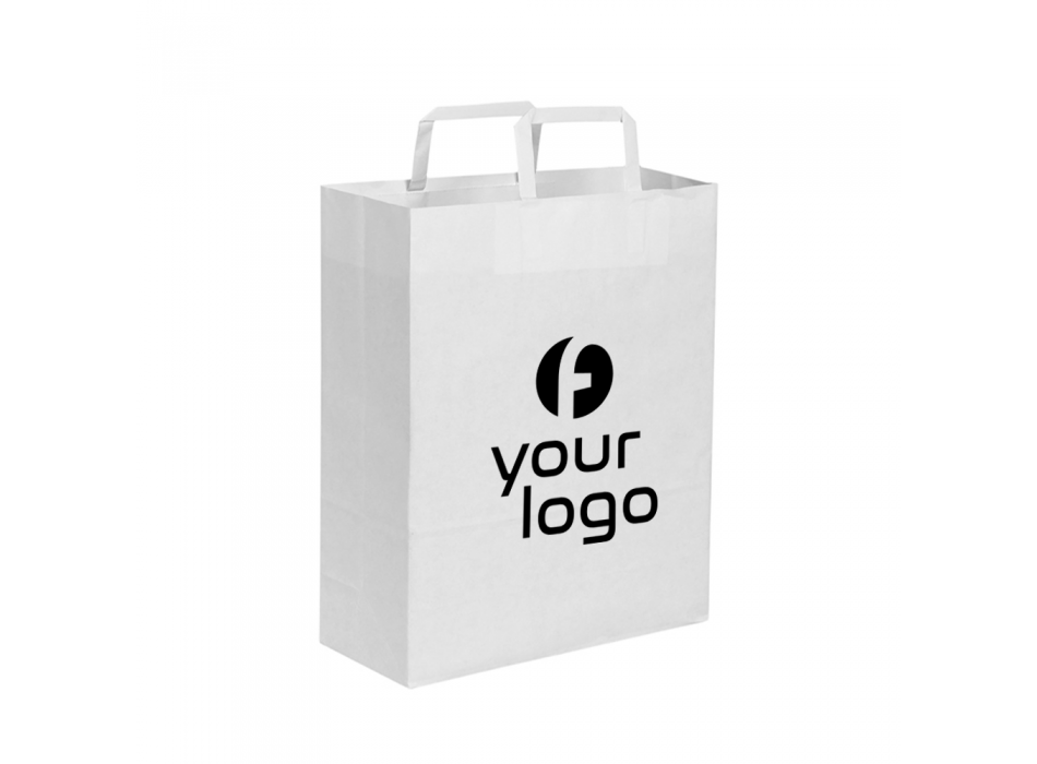 shopper di carta kraft bianca FullGadgets.com