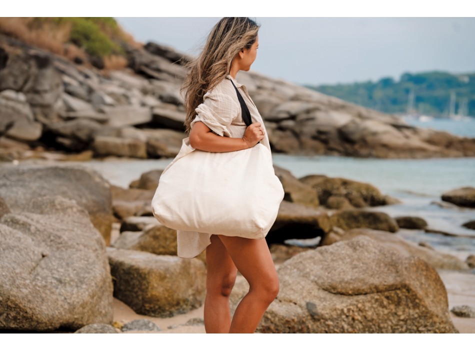 Shopper grande in canvas riciclato 240 gm2 non tinto Impact FullGadgets.com