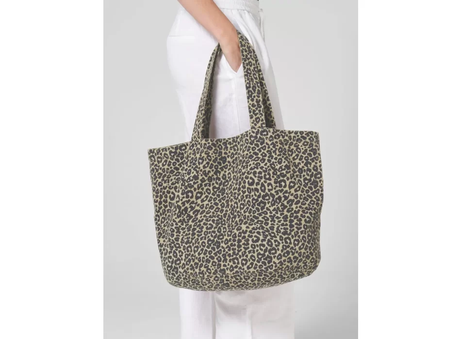 Shopper in canvas con stampa leopardata FullGadgets.com