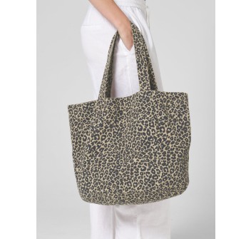Shopper in canvas con stampa leopardata FullGadgets.com