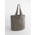 Shopper in canvas con stampa leopardata