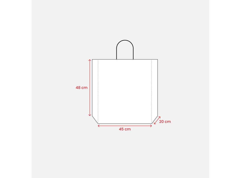 Shopper in carta 100 gr/m2 con soffietto FullGadgets.com